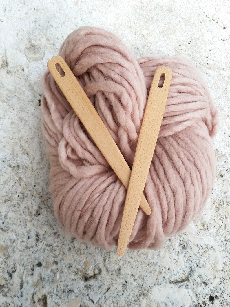 Weaving Needle Wooden Flat Needle Tapestry Needle Loom Tools Etsy