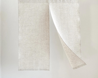 Custom Linen Noren Curtain. Japanese Linen Door Curtain. Room divider Curtain. Doorway Size. 29 Various colors. Linen Noren panels