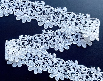 High-quality lace trim lace fabric sewing material 6 cm width sold by the meter price per 50 cm No.A05