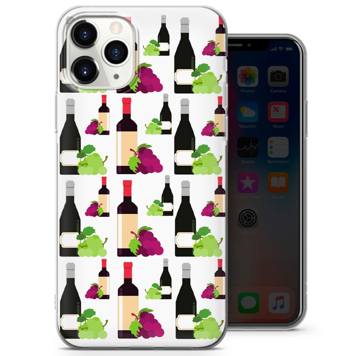 Wine Phone case Wine glass Wine Bottle Cover for iphone Etsy