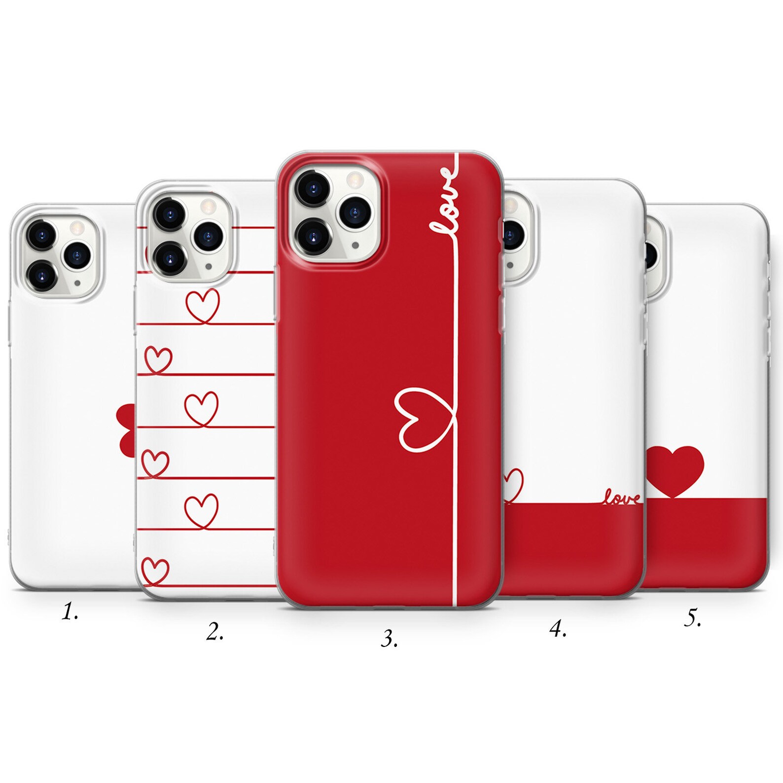 Love design phone case pattern cover cute fit iPhone 12 11 Etsy
