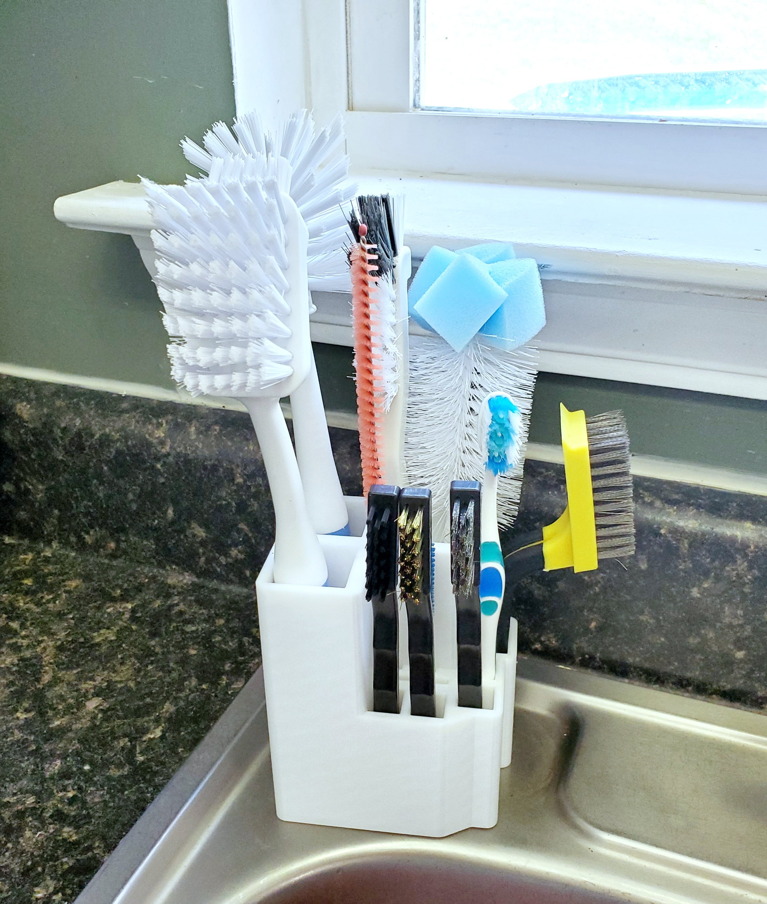 Kitchen brush storage sale
