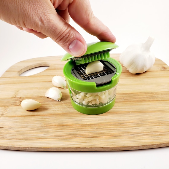 Garlic Chopper, Press, Cutter & Mincer Handheld Mini Sized for