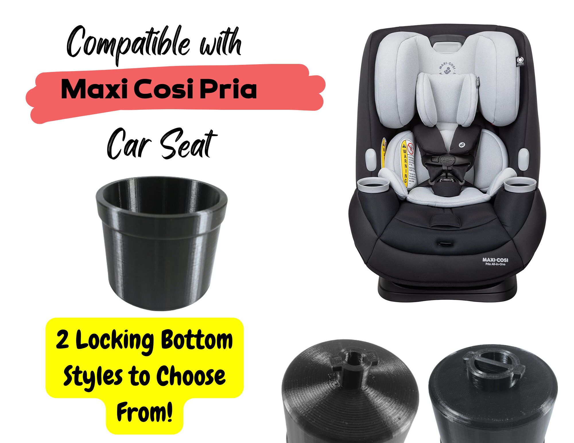 Cup Holder Compatible With Maxi Cosi Pria All in one Car Seat