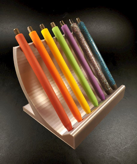 7 Pen Display Stand for UV, Epoxy Glitter Pens W/bonus Single Pen Display 