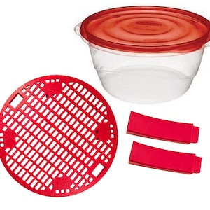 Breader Shaker Bowl - Family or Personal Sized for Breading Hand Cut Fries, Pickles, Chicken Tenders, Shrimp and More