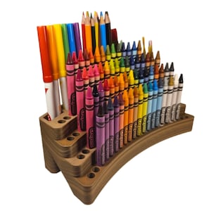 Crayon Holder & Organizer for Crayons and Art Supplies