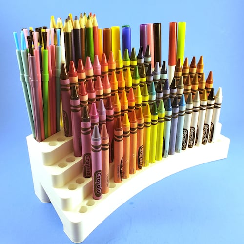 Rotating Wooden Crayon Holder and Marker Organizer for Kids Etsy