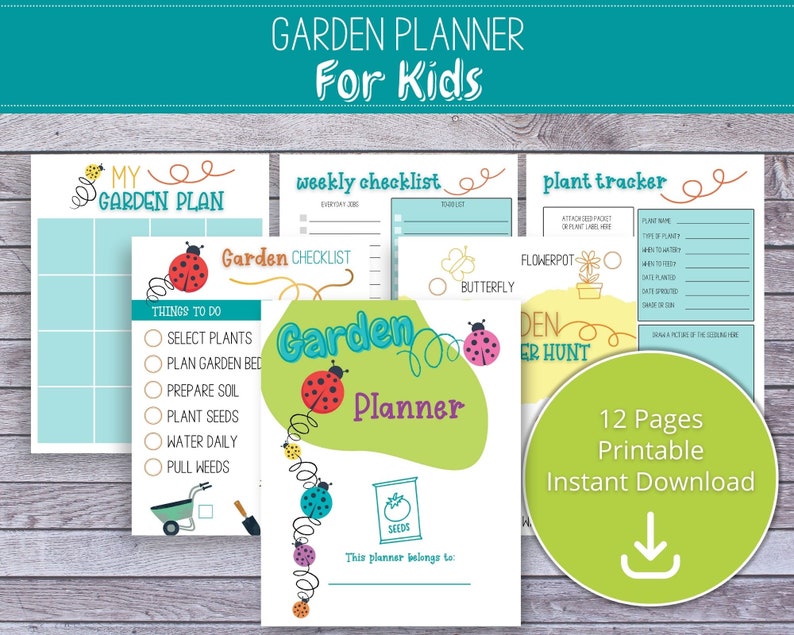 Gardening With Kids Printable Garden Planner - Etsy