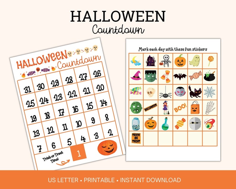 Halloween Countdown Calendar Printable - Il 794xN.5138211756 Le5a 