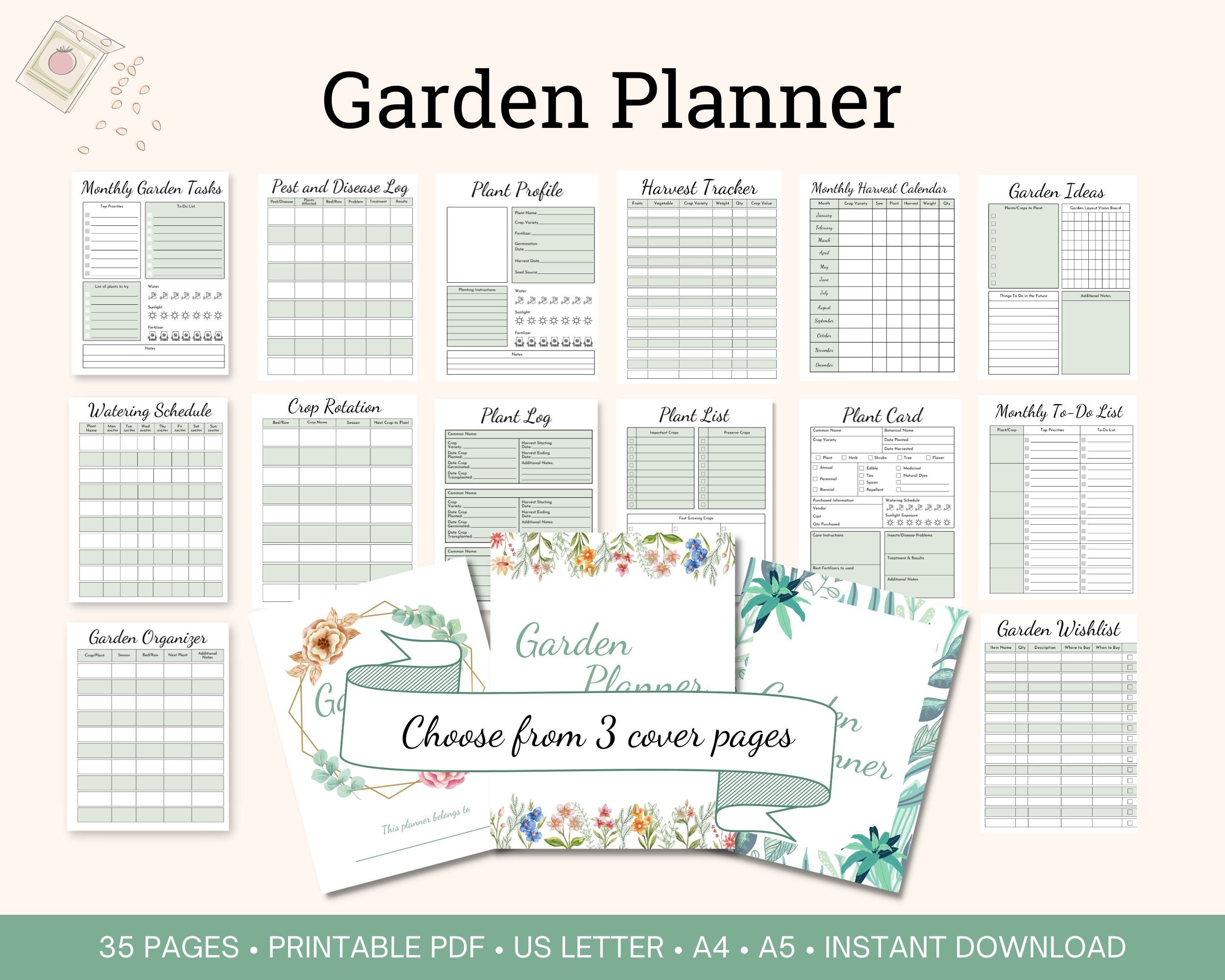 Vegetable Garden Journal – Fillable PDF – Homestead How-To