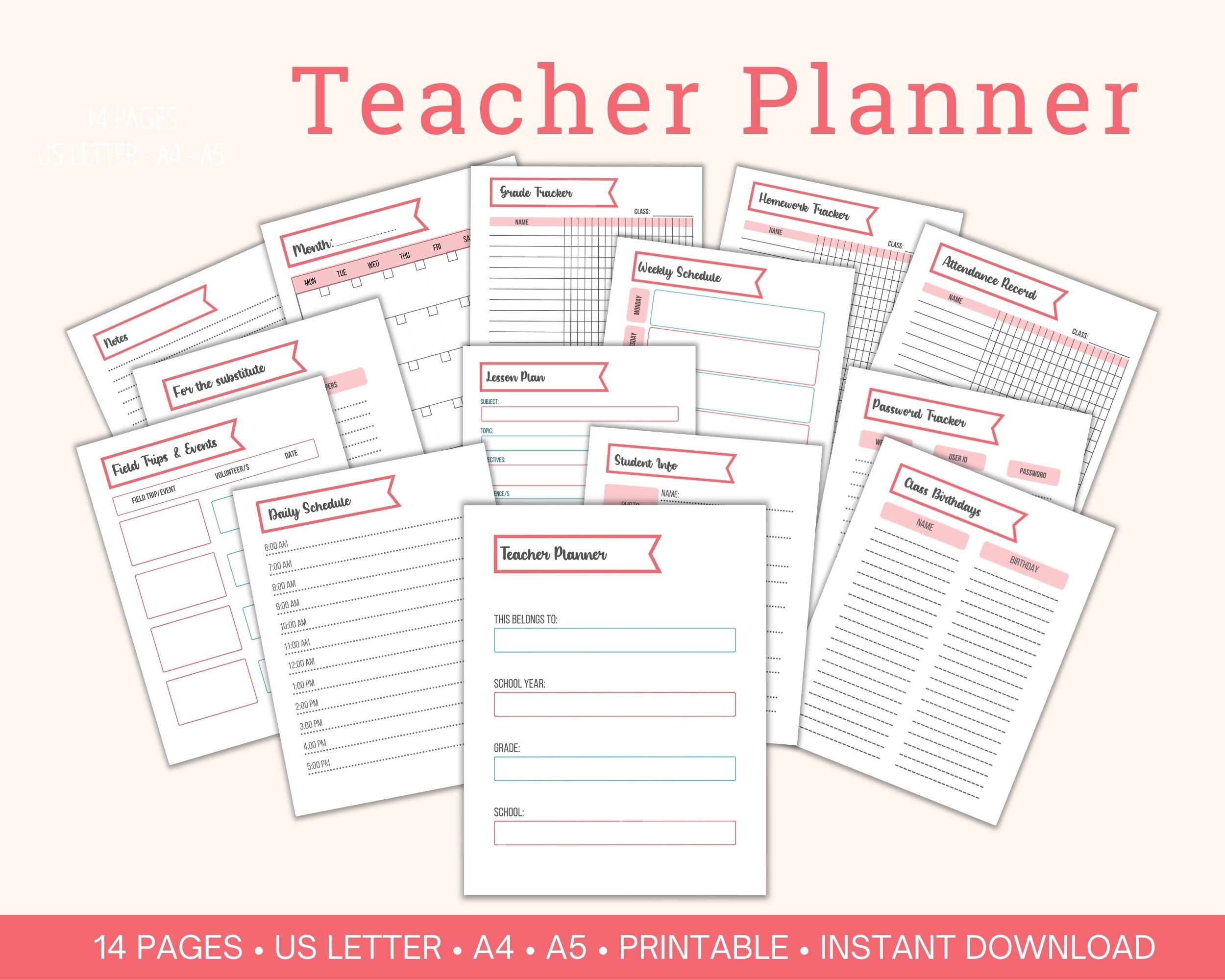 Teacher Planner 20232024 PDF Lesson Planner Goodnotes Classroom Roster