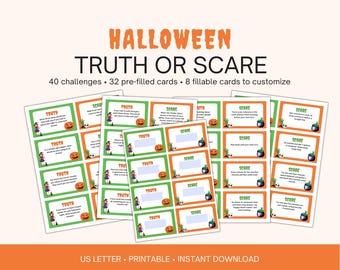 Gra imprezowa „Prawda czy strach” na Halloween (do pobrania w wersji cyfrowej)