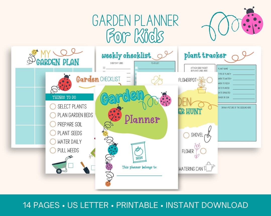 Gardening With Kids Printable Garden Planner - Etsy