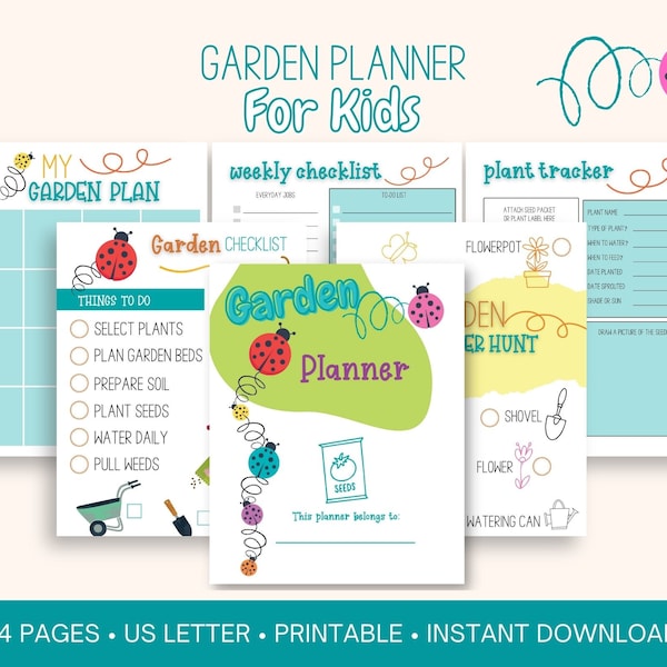 Agenda de jardin à imprimer Jardiner avec des enfants