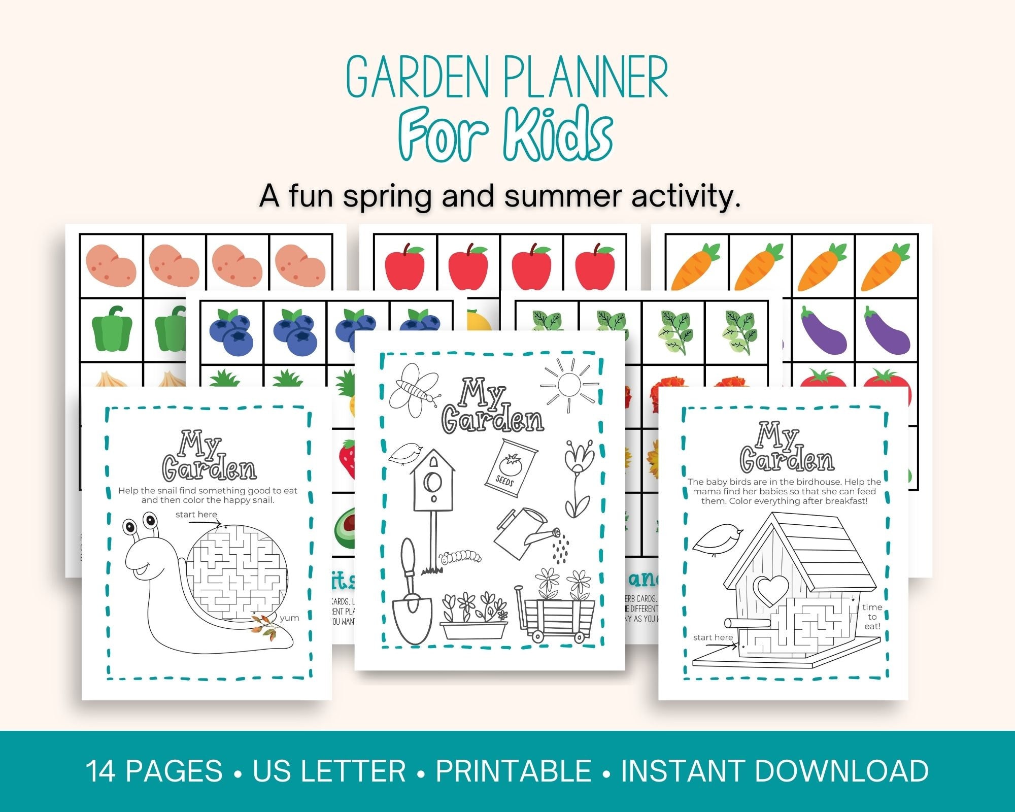 Gardening With Kids Printable Garden Planner - Etsy