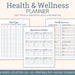 Health and Wellness Planner Printable, Health Care Binder, Medical ...