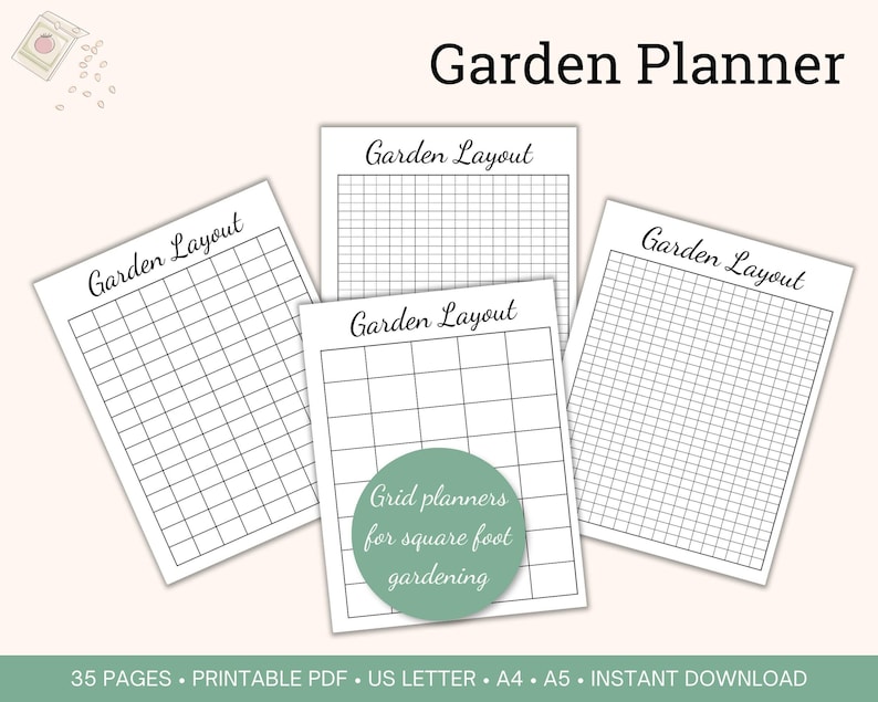 Garden Planner printable bundle for Vegetable and Flower Garden Organization, Homestead Gardening planner, Gardening Journal printable