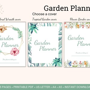 Garden Planner printable bundle for Vegetable and Flower Garden Organization, Homestead Gardening planner, Gardening Journal printable