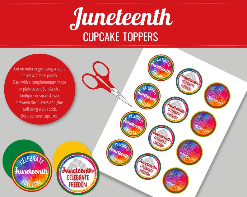 printable cupcake toppers party favors cookie bag Etsy México