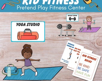 Conjunto de Cartões de Exercícios de Ioga e Movimento para Crianças (Download Digital)