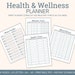 Health and Wellness Planner Printable, Health Care Binder, Medical ...