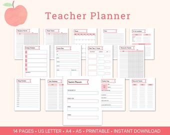 Teacher Planner 2023-2024 PDF | Lesson Planner Goodnotes | Classroom Roster | Digital Teacher Planner | Homeschool Teacher Planner