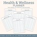 Health and Wellness Planner Printable, Health Care Binder, Medical ...