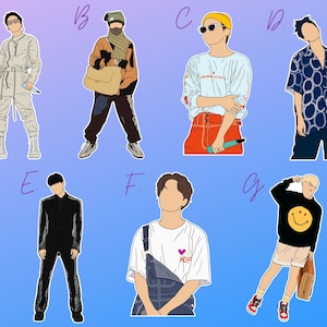 Adesivi BTS / Pacchetto adesivi J-Hope n. 1