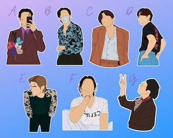 BTS Stickers | Taehyung (V) Sticker Pack #1