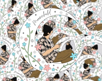 BTS Stickers | Namjoon (RM) Moon Sticker