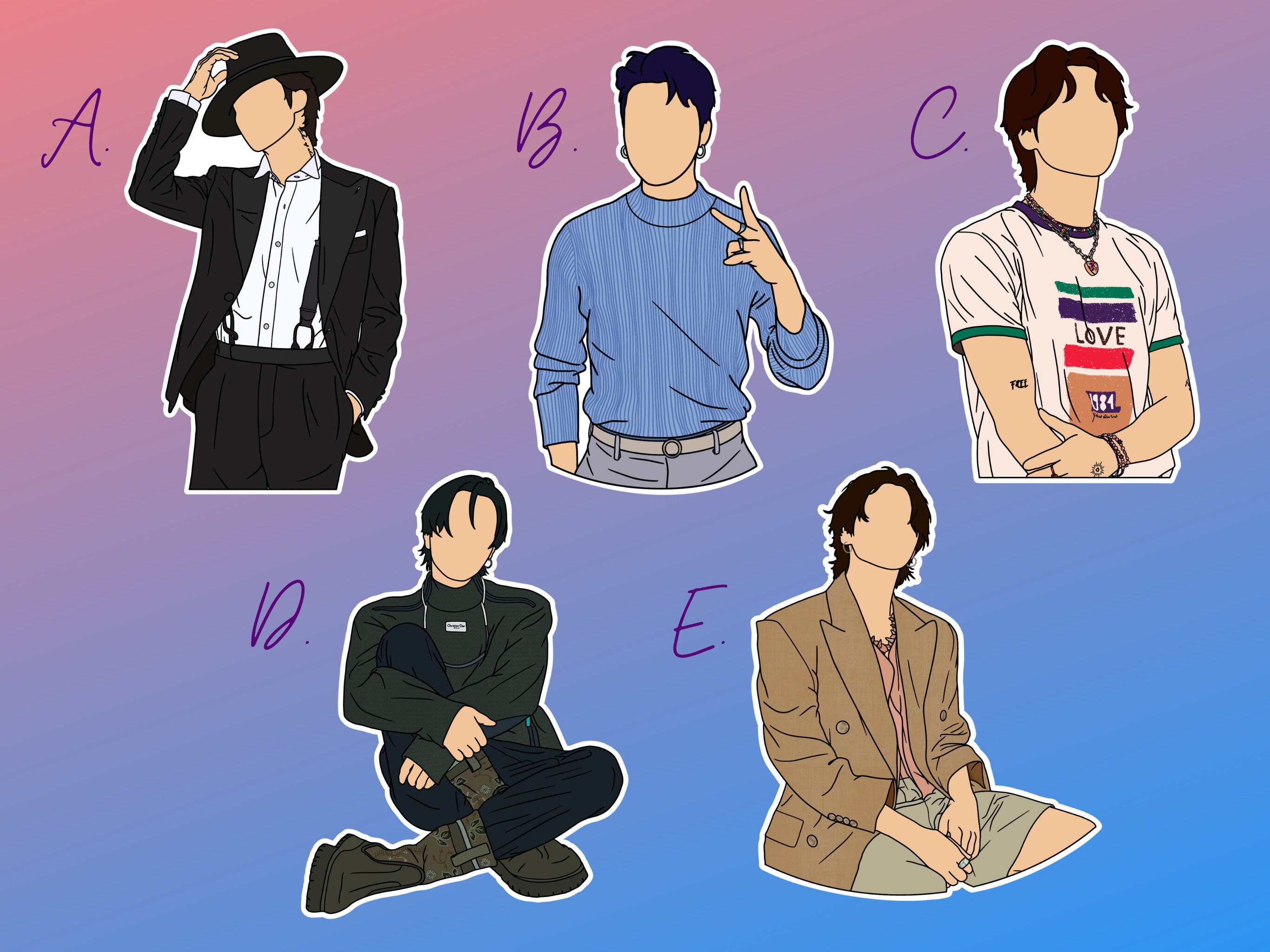 BTS Stickers | Jimin Sticker Pack #2