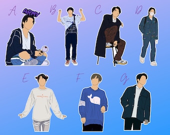 BTS Stickers | Jin Sticker Pack #1