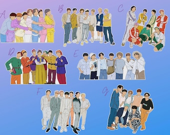 BTS Stickers | Group Sticker Pack #1
