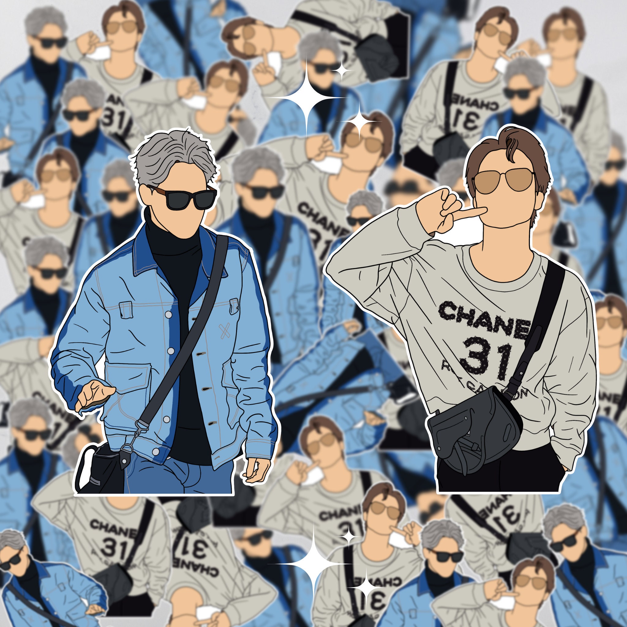 BTS Stickers | Jimin Sticker Pack #1 - Etsy