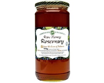 Organic Rosemary Raw Honey | Winner London Honey Awards | Pure & Unpasteurised