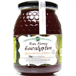 Organic Eucalyptus Raw Honey | Pure, Natural Wilderness Honey | Unpasteurised & Single Origin