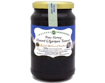 Raw Greek Forest Honey from Mount Olympus | RARE Multi-Award Winning | Premium Wilderness Honey