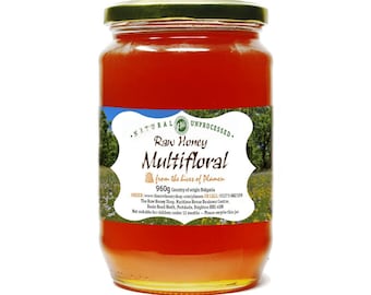 Raw Multifloral Honey | From Remote Bulgaria | Wild, Unpasteurised & 100% Natural (960g)