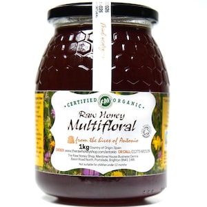 Organic Multifloral Honey | Raw, Unpasteurised & 100% Pure | Unheated | Unprocessed