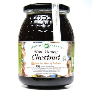 Organic Chestnut Raw Honey | Natural Single Origin Wilderness Honey | Pure & Unpasteurised