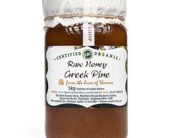 Artisan Raw Greek Certified Organic Pine Honey