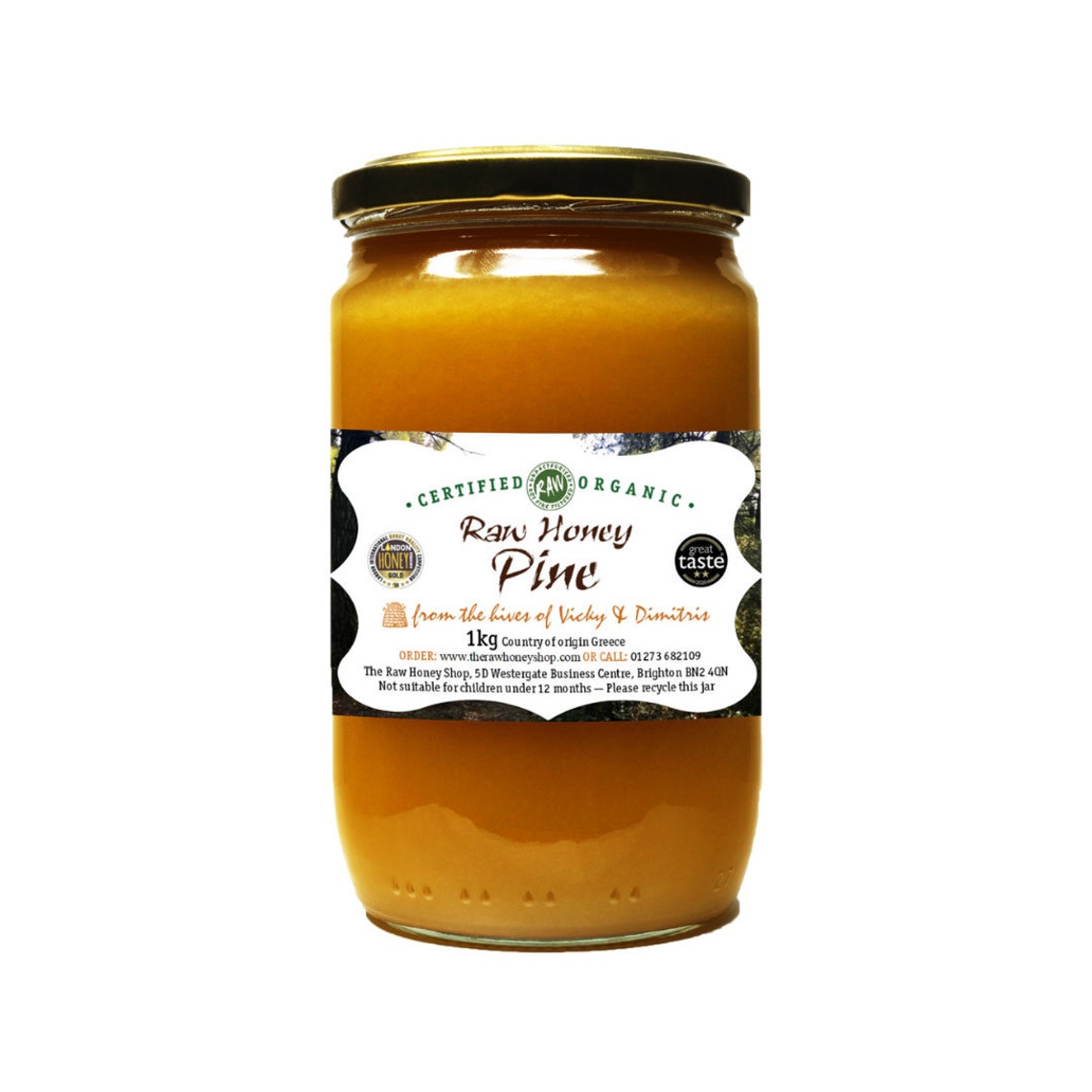 Award Winning Raw Greek Organic Pine Honey 1kg Single | Etsy 