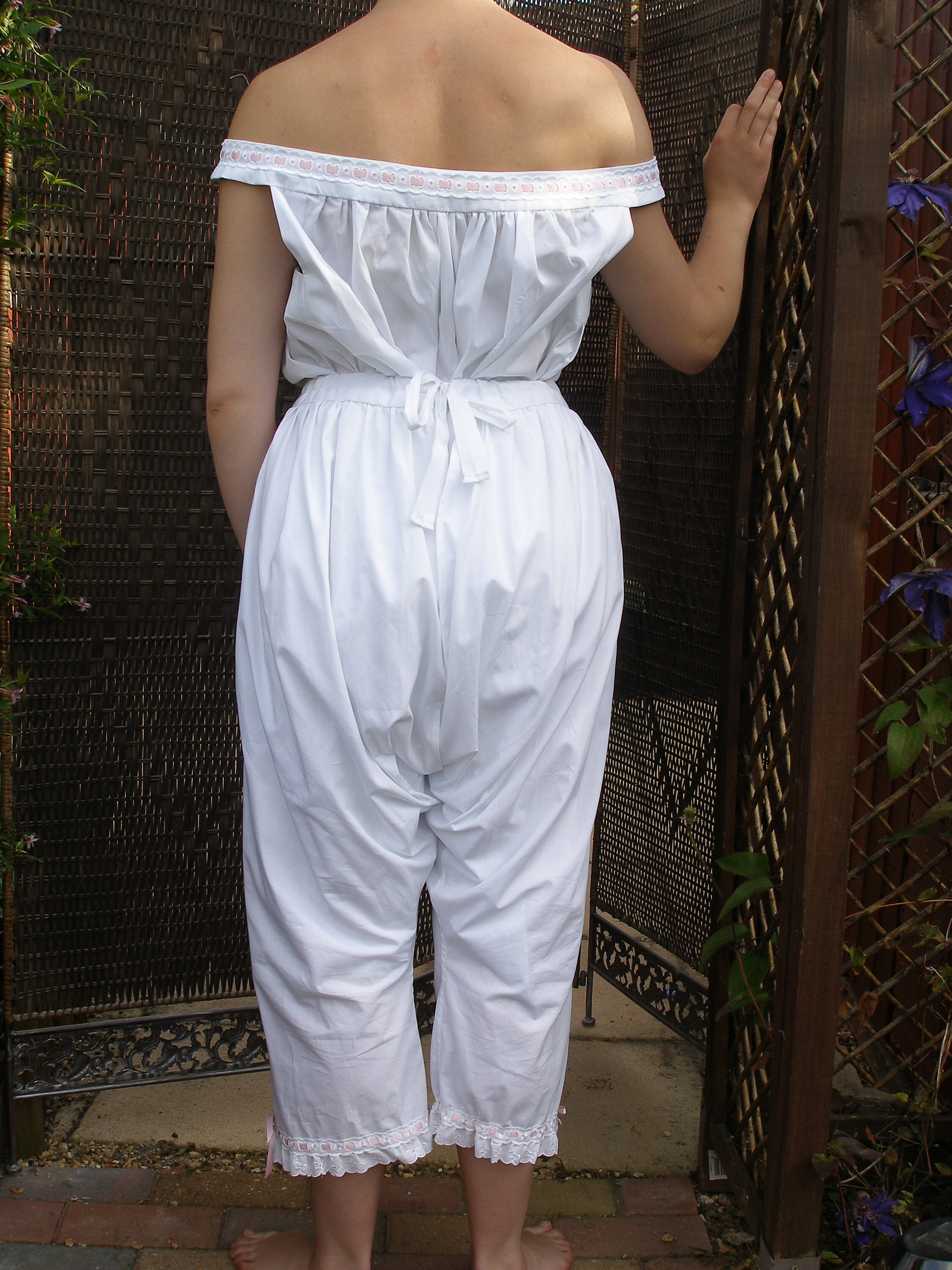 Bloomers in All Sizes, White Cotton, Historical Underwear