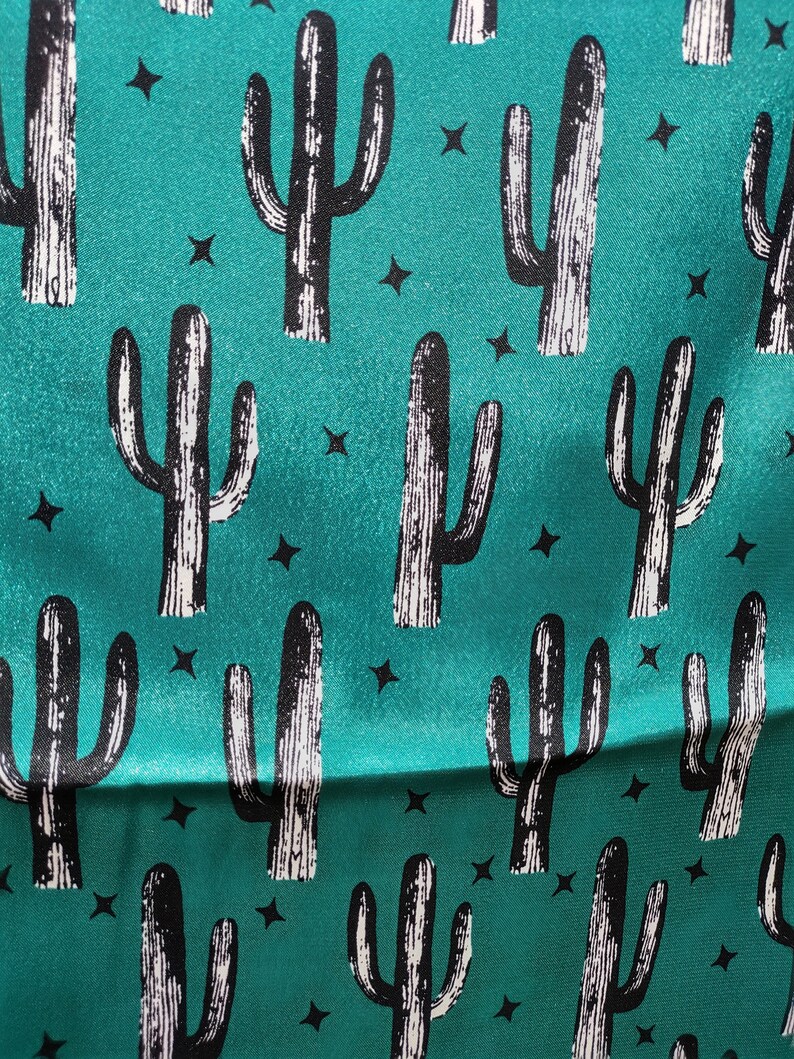 Western Wild Rag - Cactus Horseshoes & Hearts