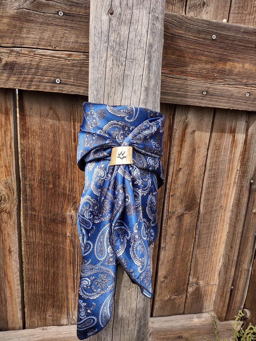 Blue Paisley Wild Rag, Western Wild Rag, Paisley Wild Rag, Blue Wild ...