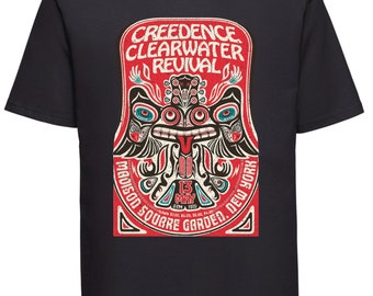 Creedence Clearwater Revival T-shirt Madison Square Gardens concertposter Vintage effectprint