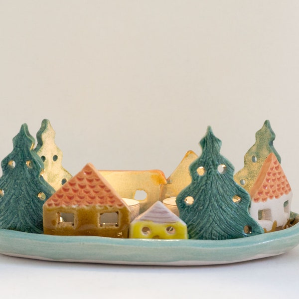 Candle Holder Ceramic Etsy