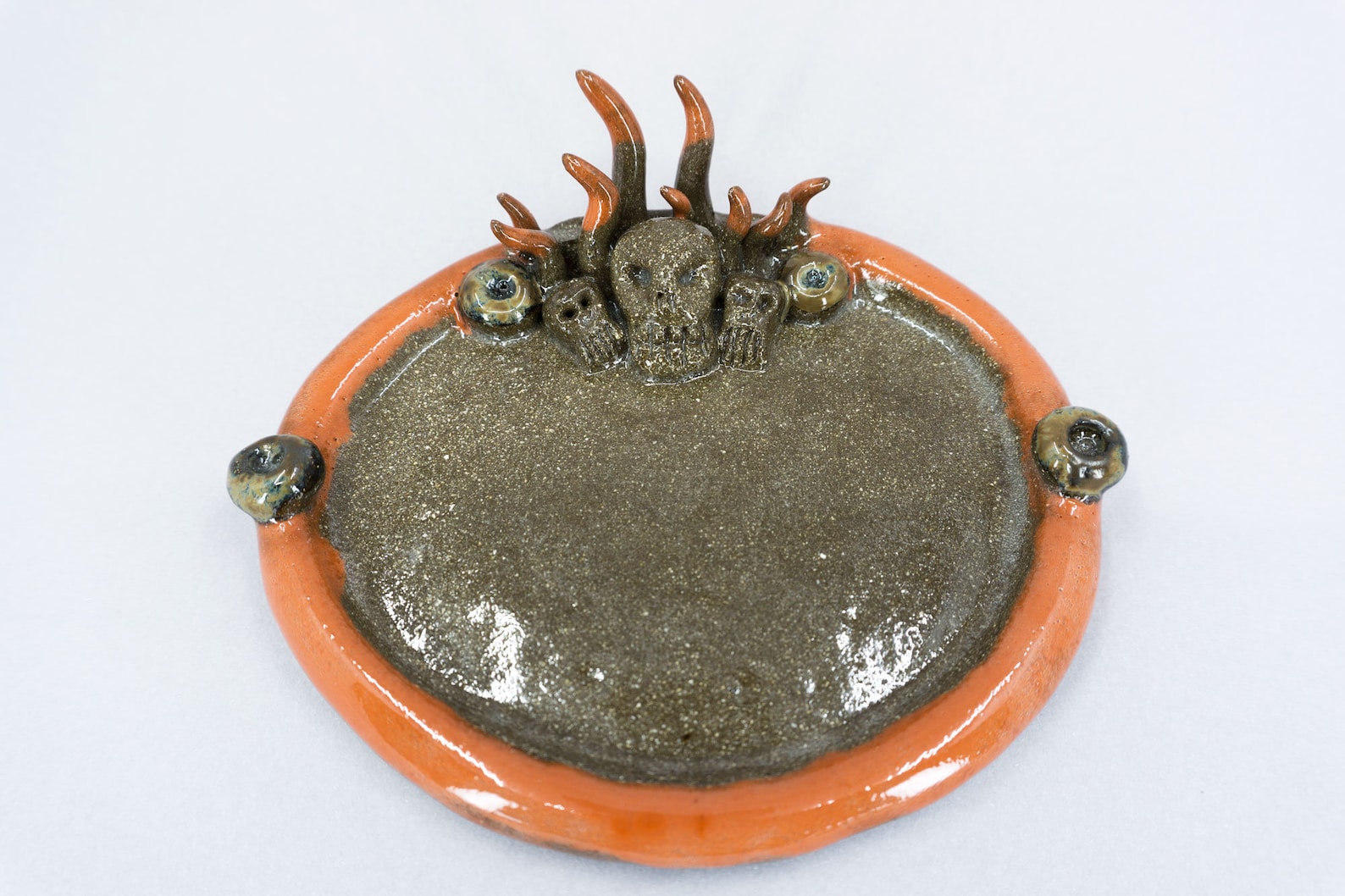 Ceramic Devil Decorative Plate Gothic Gift Ashtray Hell Dark Etsy