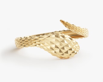 Snake Ring / 14k Solid Gold Snake Ring / Statement Rings for Women / Dainty Serpent Ring / Wraparound Snake Ring Hers / Mother's Day Gift